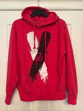 Vintage Jake Paul "Red X" Graphic Hoodie, unisex Small